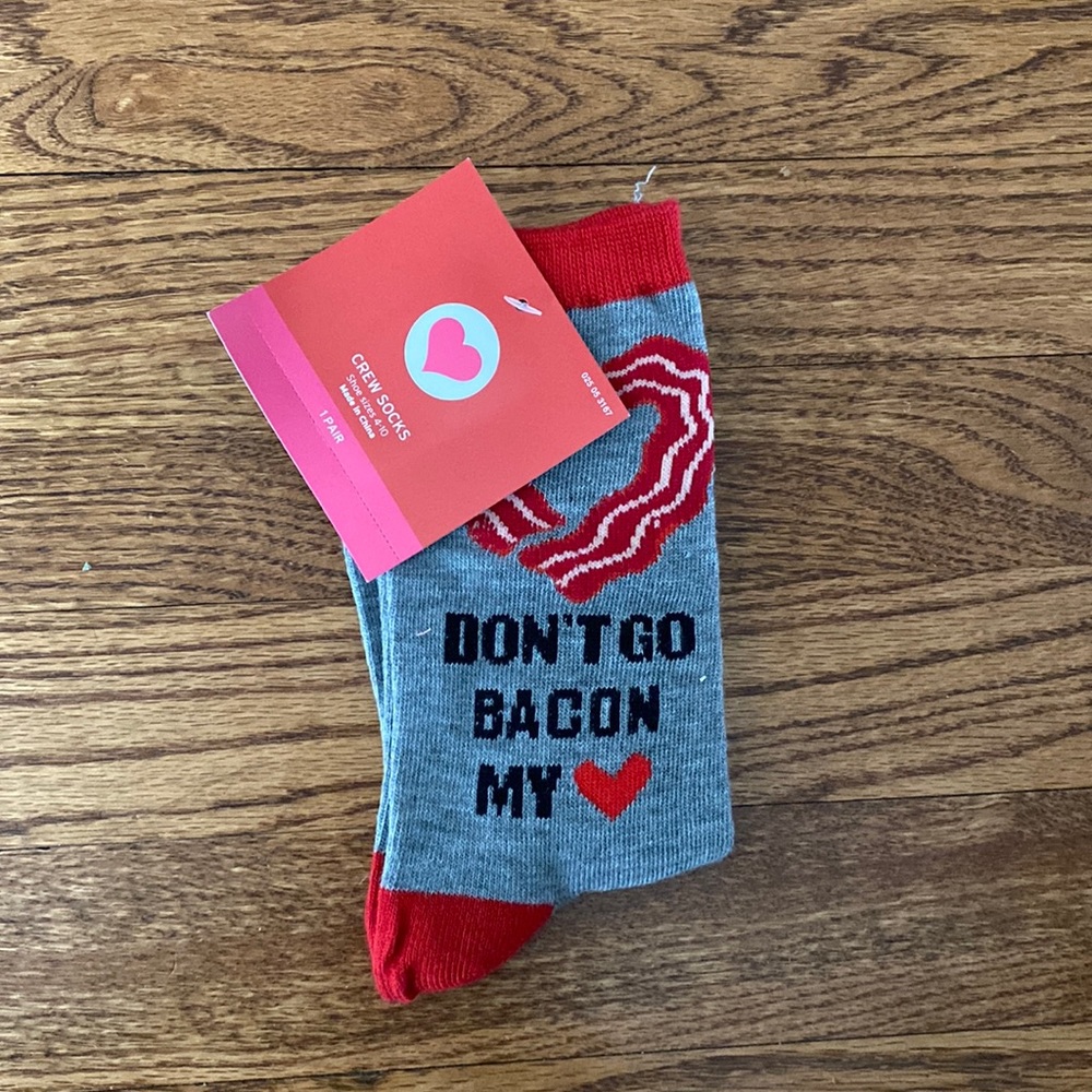 New Bacon & Eggs Novelty Socks